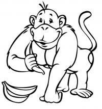 картинки на рабочий стол онлайн Открытки к году обезьяны Зимние раскраски для малышей