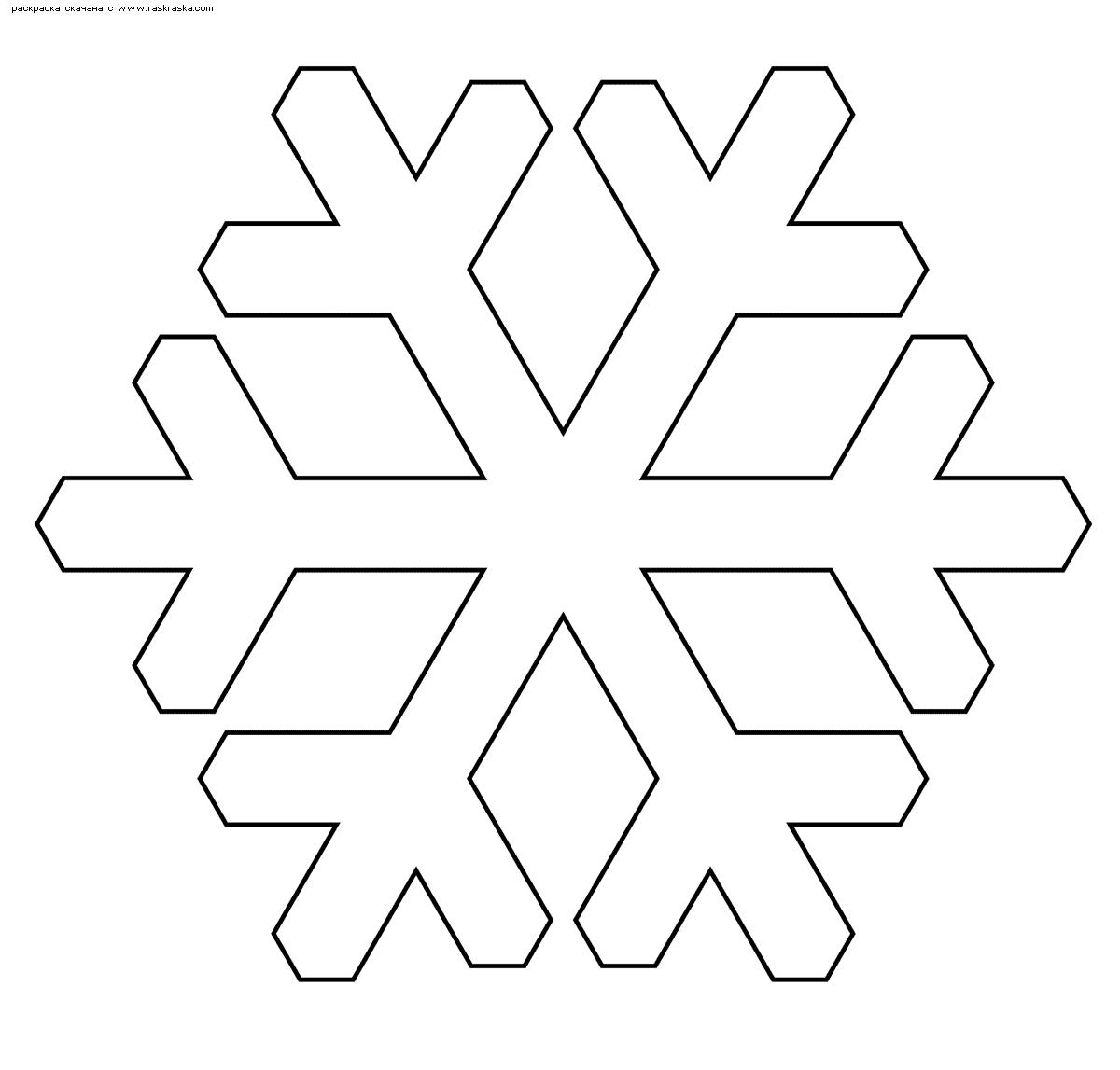 Снежинки Раскраски зимушка зима