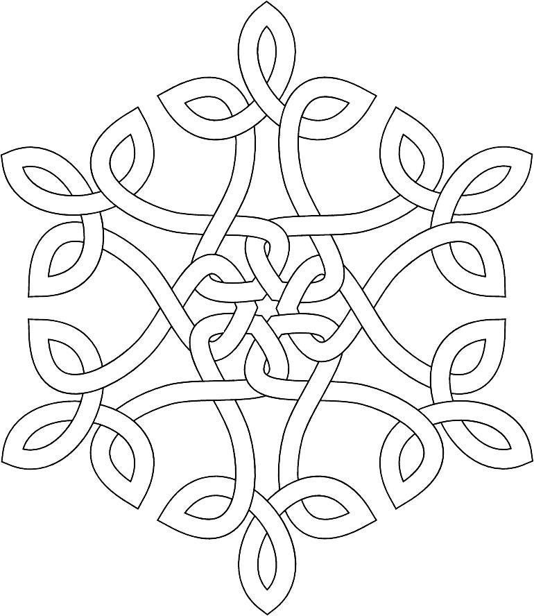 Снежинки из ленточек Раскраски зимушка зима