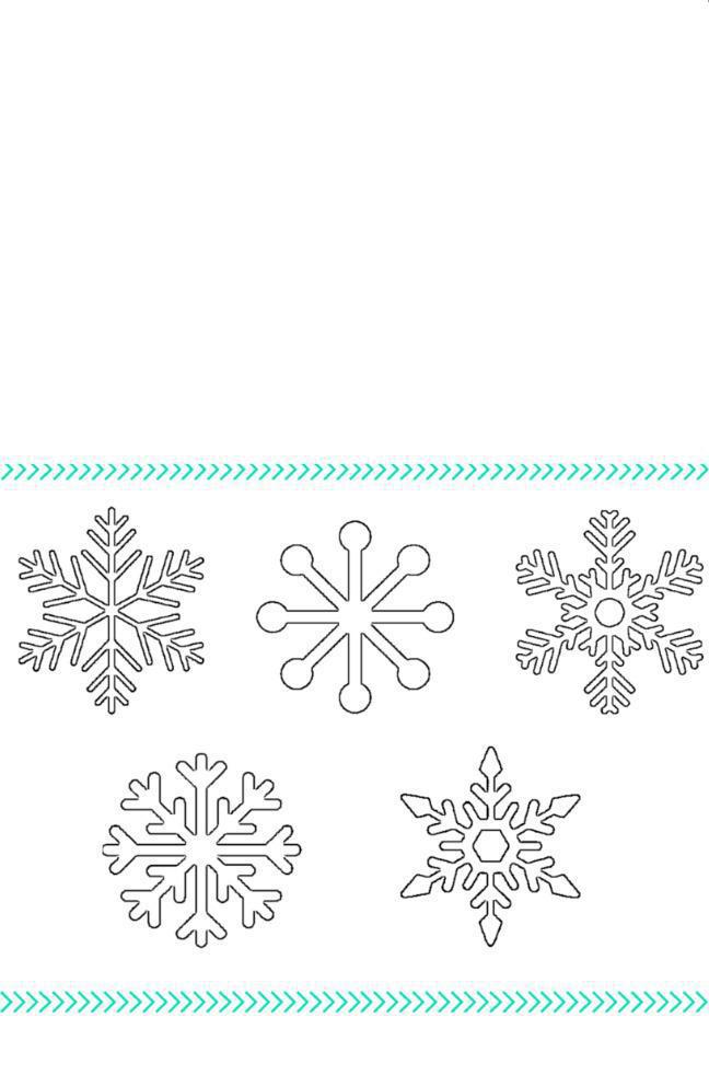 Снежинки для украшения дома Зимние рисунки раскраски