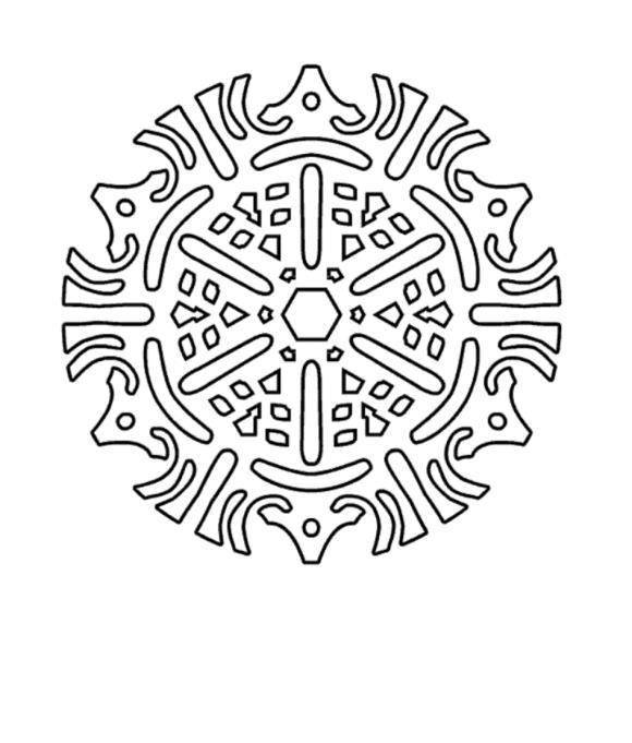 Снежинки зимы Раскраски зима распечатать бесплатно