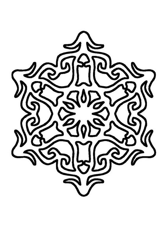 Снежинки Раскраски про зиму для детей