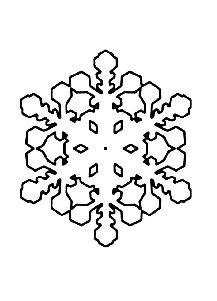 Снежинки Раскраски для детского сада
