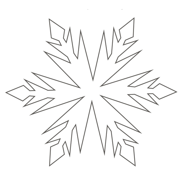 Снежинки Рисунок раскраска на зимнюю тему