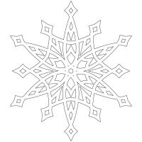 Красивые снежинки Раскраски для детского сада
