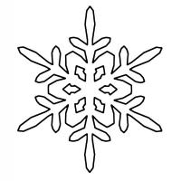 Снежинки Раскраски для детского сада