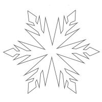 Снежинки Раскраски для детского сада