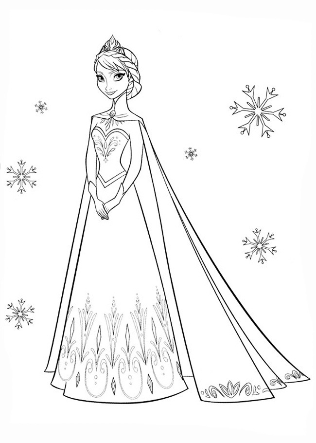 В хороводе снежинок, холодное сердце Зимние раскраски для мальчиков