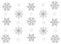 Разные снежинки Раскраски для детского сада