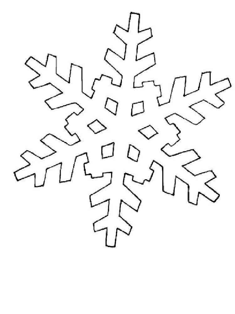 Снежинки Раскраски для детского сада