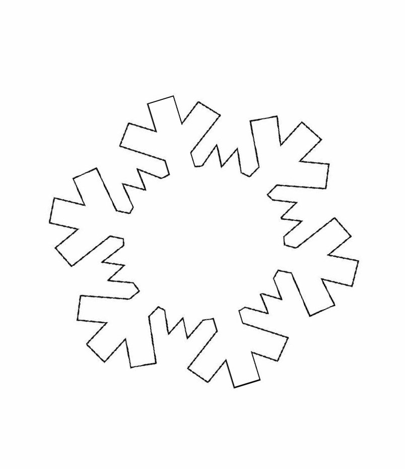 Снежинки Зимние рисунки раскраски
