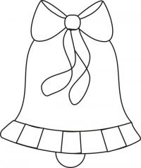 картинки на рабочий стол онлайн Колокольчик с бантиком Зимние раскраски для мальчиков