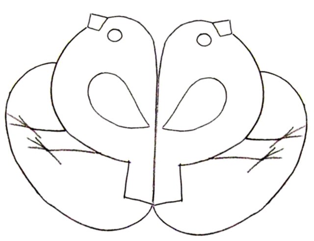 Простая маска Раскраски про зиму для детей