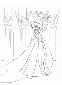 Принцесса колдует Раскраски зимушка зима