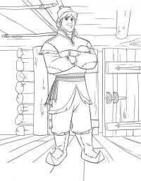 Герой из холодного сердца Раскраски зимушка зима