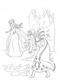 Холодное сердце Раскраски зимушка зима