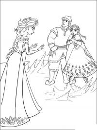 Разговор сестер Раскраски зимушка зима