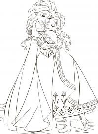 картинки на рабочий стол онлайн Сестры обнимаются Зимние раскраски для мальчиков