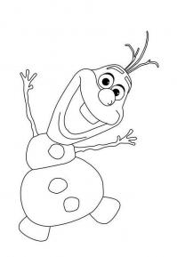 картинки на рабочий стол онлайн Танцующий снеговик олаф Раскраска зима пришла