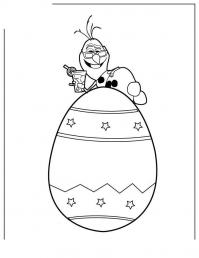 картинки на рабочий стол онлайн Снеговик олаф на яйце Раскраска зима пришла