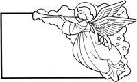 картинки на рабочий стол онлайн Новогодние открытки с ангелочком Зимние раскраски для мальчиков