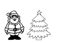 картинки на рабочий стол онлайн Новогодние открытки с сантой и елочкой Зимние раскраски для мальчиков
