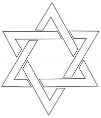 картинки на рабочий стол онлайн Шестиконечная звезда Рисунок раскраска на зимнюю тему