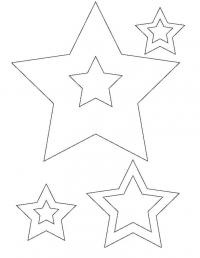 картинки на рабочий стол онлайн Трафареты звездочек Раскраска сказочная зима
