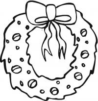 картинки на рабочий стол онлайн Новогодний рождественский венок Зимние рисунки раскраски