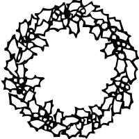 картинки на рабочий стол онлайн Новогодний рождественский венок Зимние рисунки раскраски