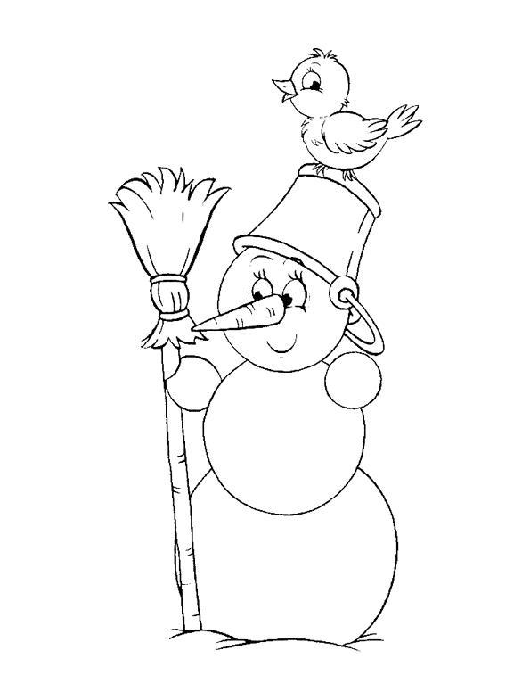 Зима в лесу Раскраски про зиму для детей