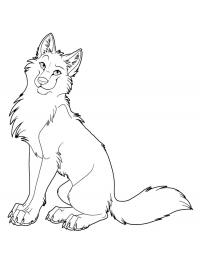 Волк Раскраски про зиму для детей