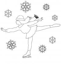 картинки на рабочий стол онлайн Каток Раскраска сказочная зима