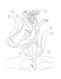 Лед Раскраска зима пришла