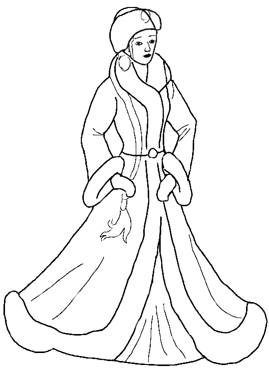 Снегурочка Зимние раскраски для мальчиков