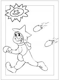 картинки на рабочий стол онлайн Игра в снежки Зимние раскраски для девочек