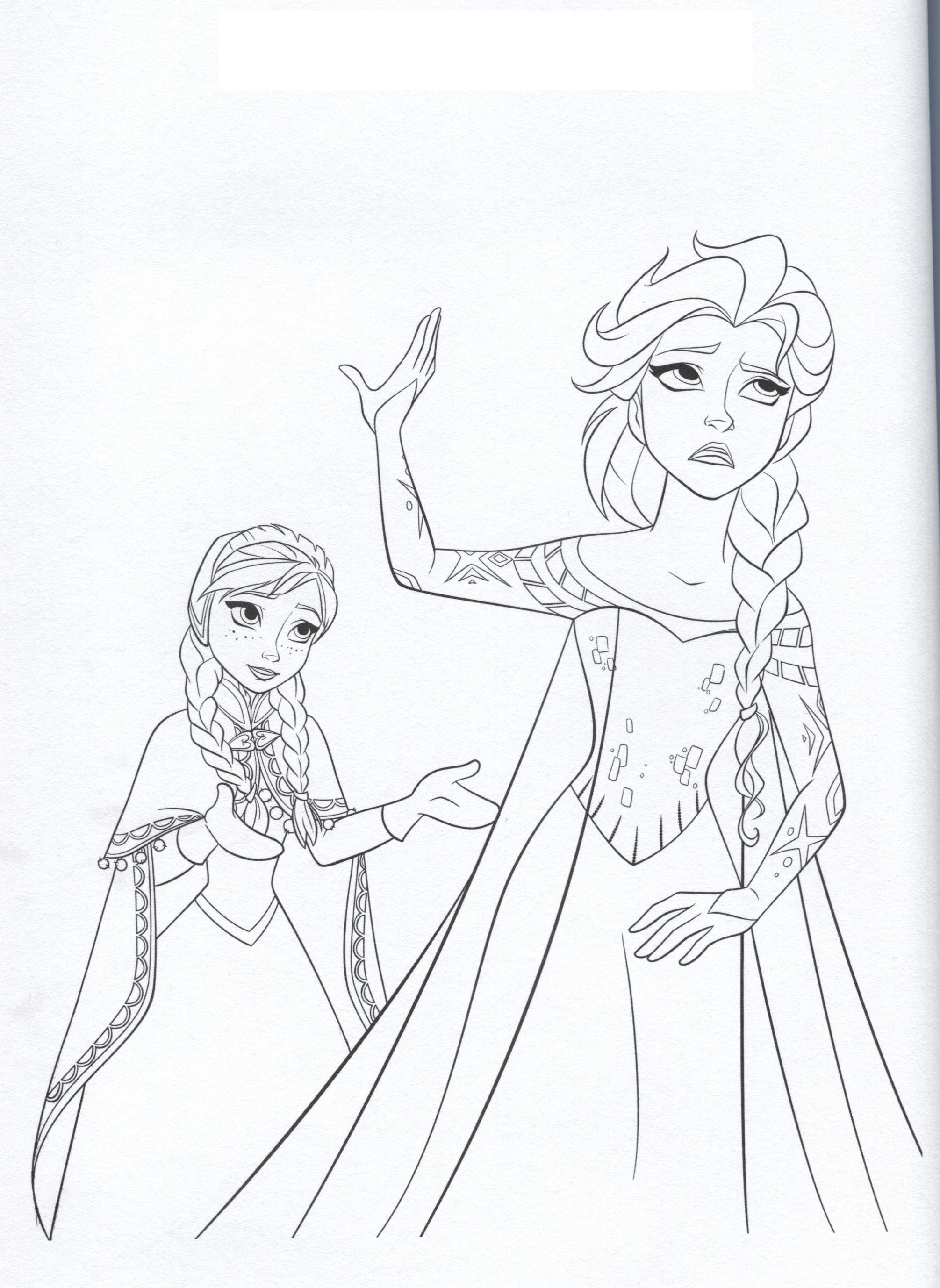 Анна и эльза Раскраски зима скачать бесплатно