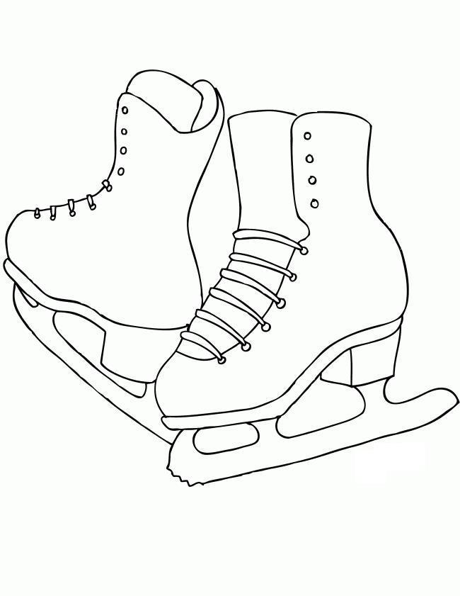 Коньки фигурные Раскраски зимушка зима