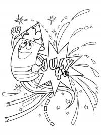 Фейерверк Зимние рисунки раскраски