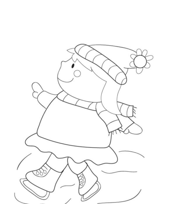 Спорт Раскраски зима скачать бесплатно