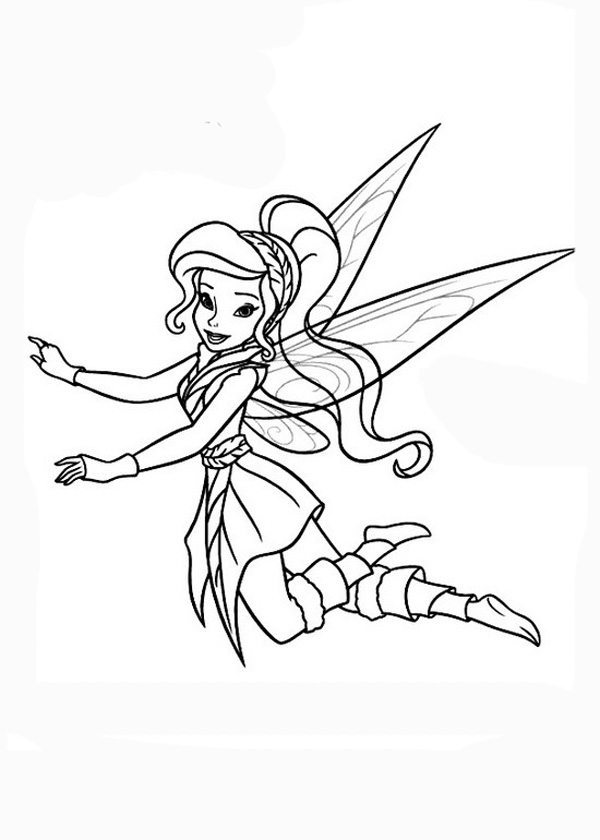 Лесная фея Раскраски на тему зима