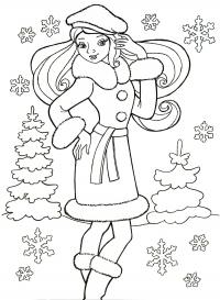 Зимние Раскраски на тему зима