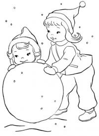 Зимние Раскраски на тему зима