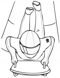 зимние виды спорта Раскраски зима распечатать бесплатно