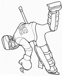 Поймать шайбу Раскраски зима распечатать бесплатно