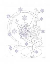 Пируэты на льду Раскраски про зиму для детей