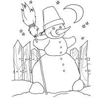 картинки на рабочий стол онлайн Для малышей Раскраска сказочная зима