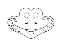 Маска лягушки Раскраски про зиму для детей