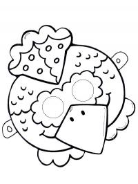 Маска петушка Раскраски про зиму для детей