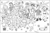 картинки на рабочий стол онлайн Карнавал для детей Раскраски про зиму для детей